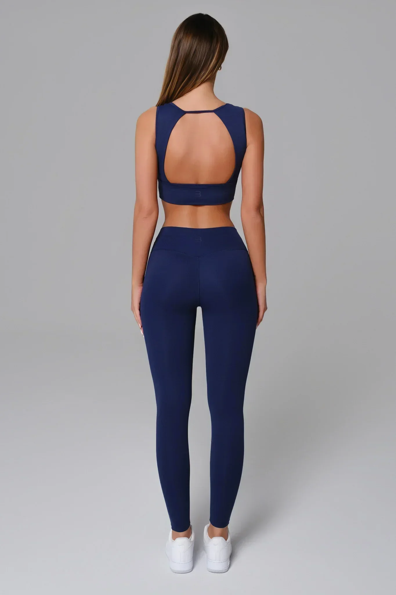 Allison Plunge Sports Bra - Soft Navy - Image 4