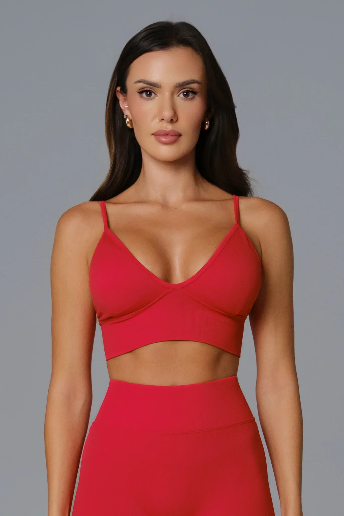 Asha Sports Bra - Rouge Red