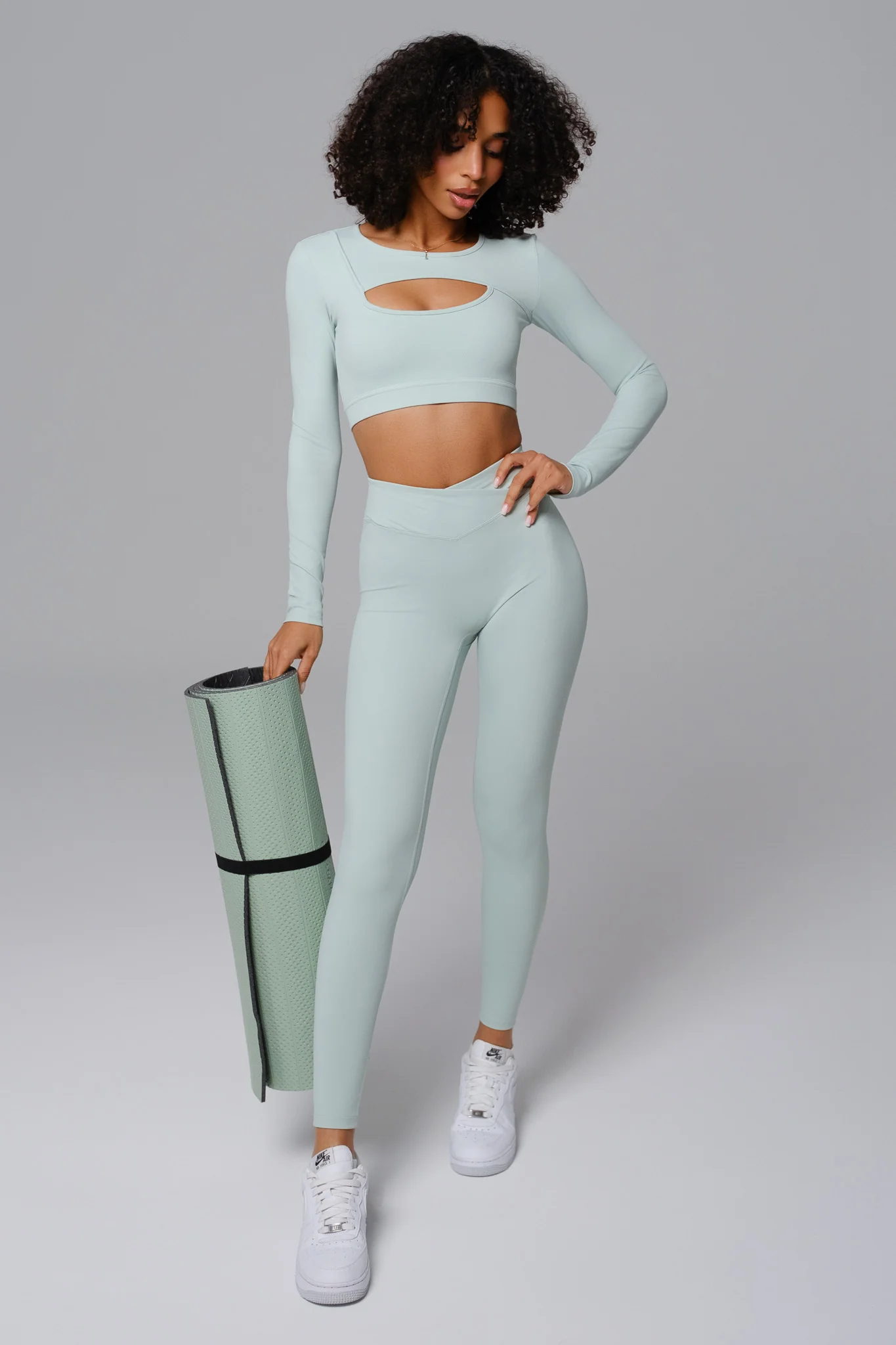 Ashley Long Sleeve Top - Mint - Image 6