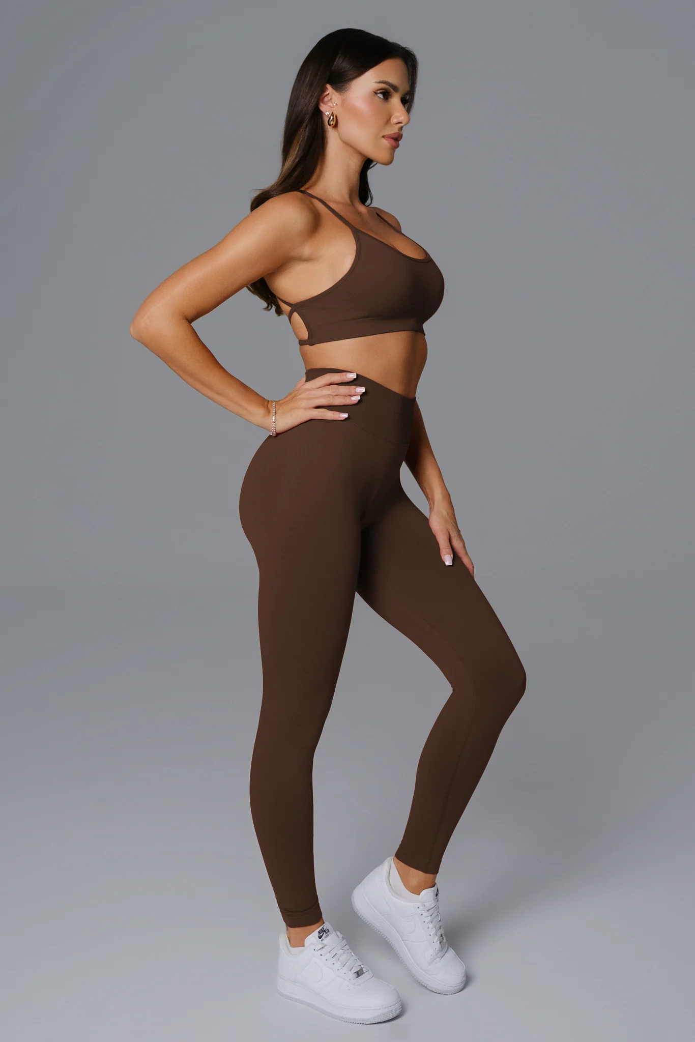 Briana Leggings - Dark Brown - Image 4