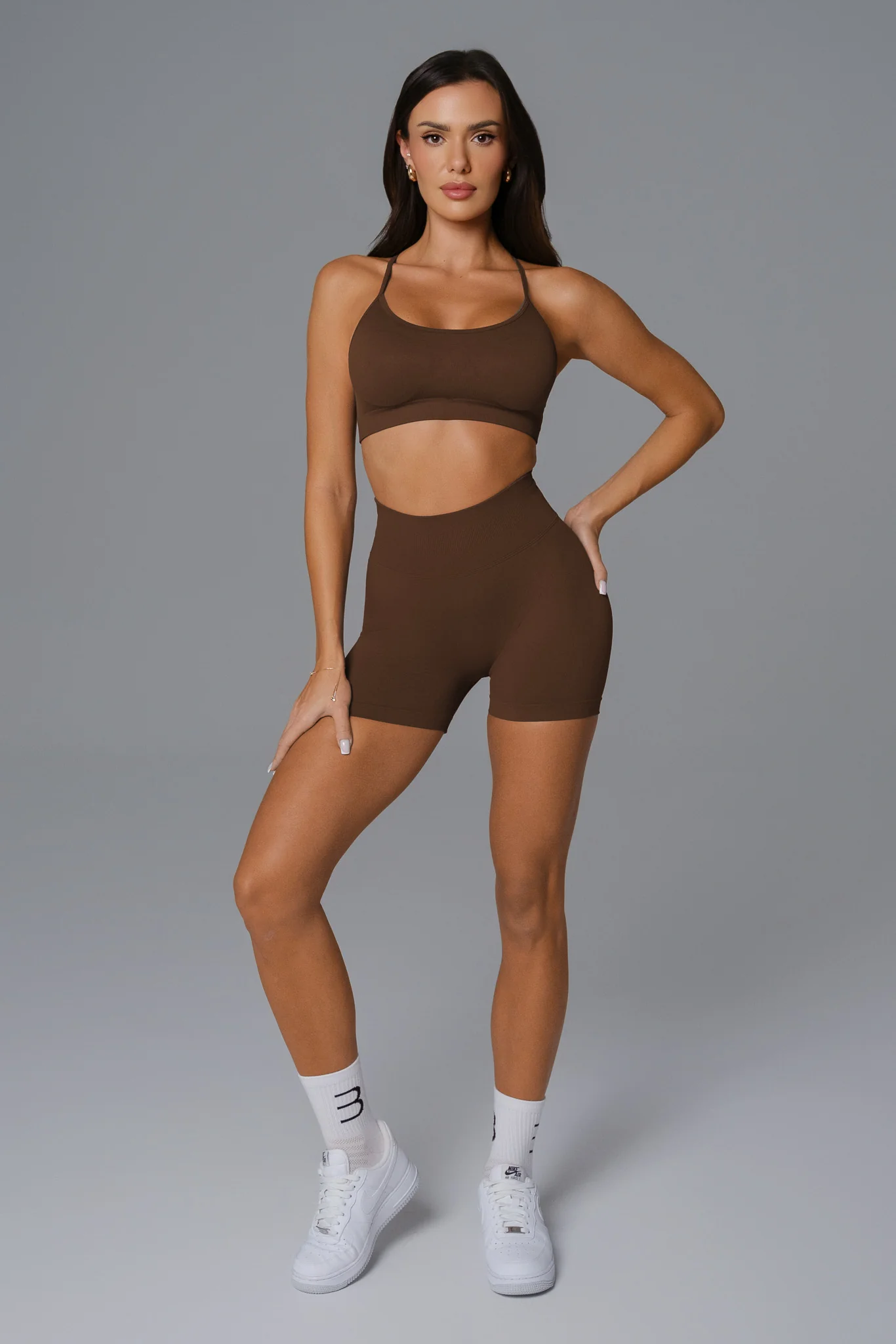 Briana Shorts - Dark Brown - Image 3