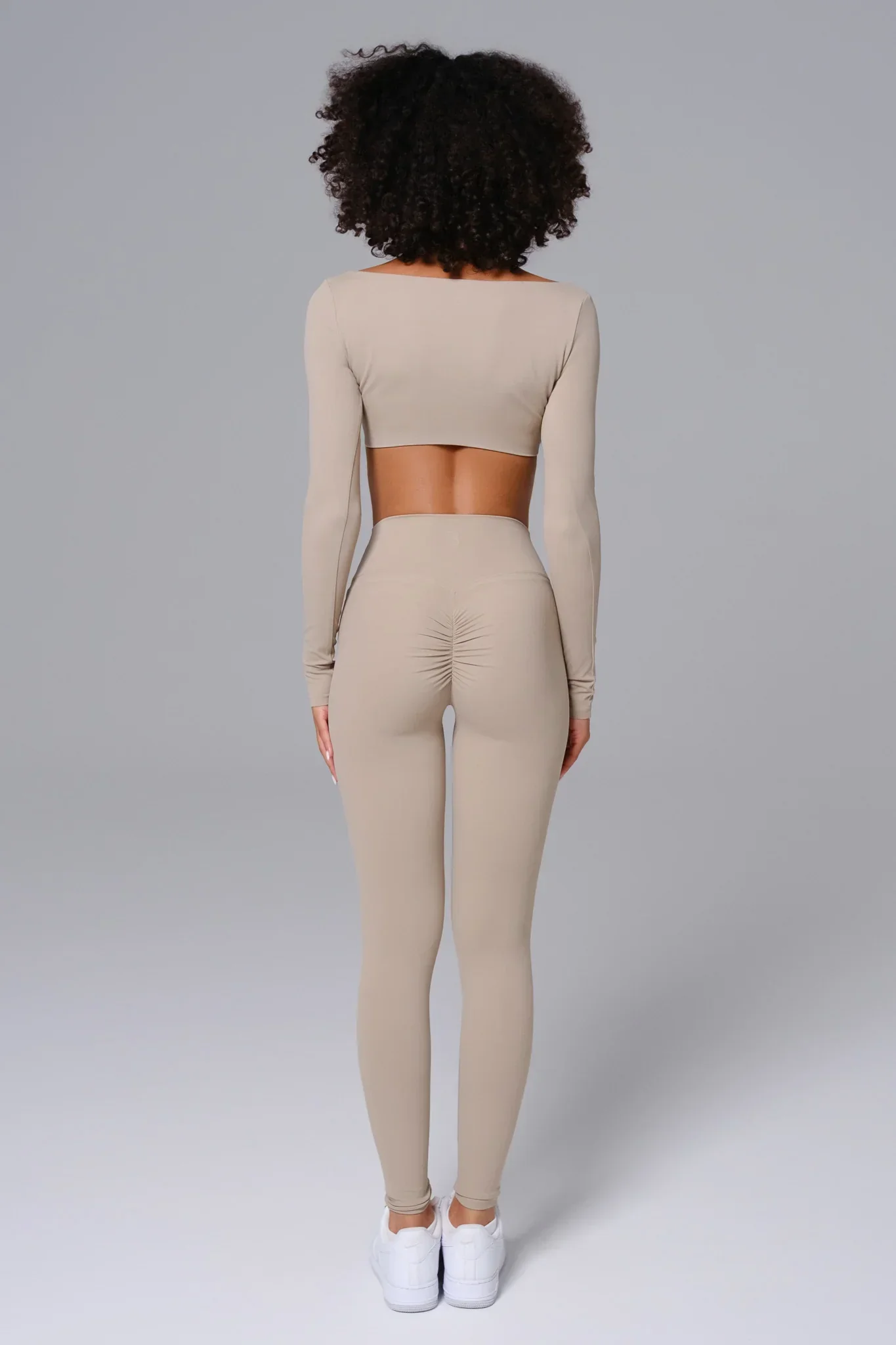 Camila Crop Top - Almond Tan - Image 4