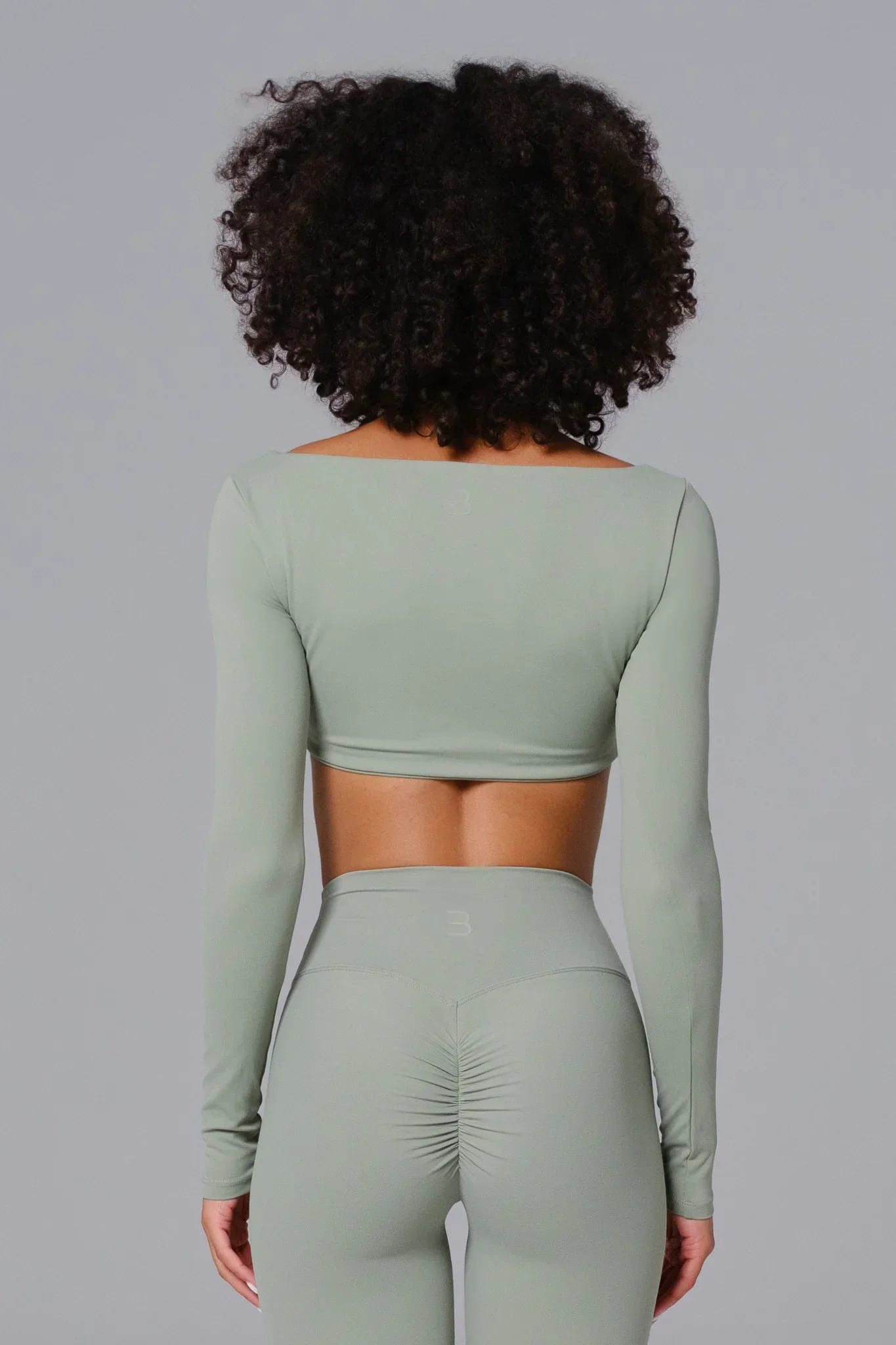 Camila Crop Top - Sage - Image 2