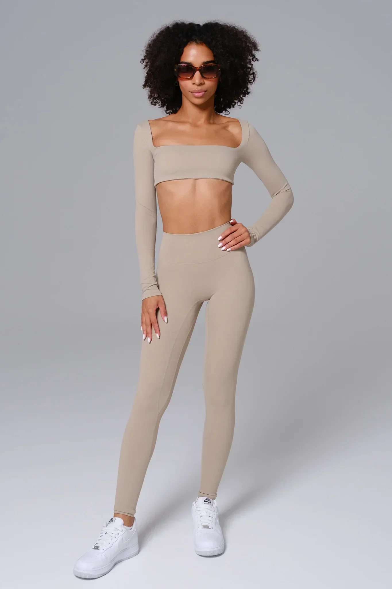 Camila Crop Top - Almond Tan - Image 3