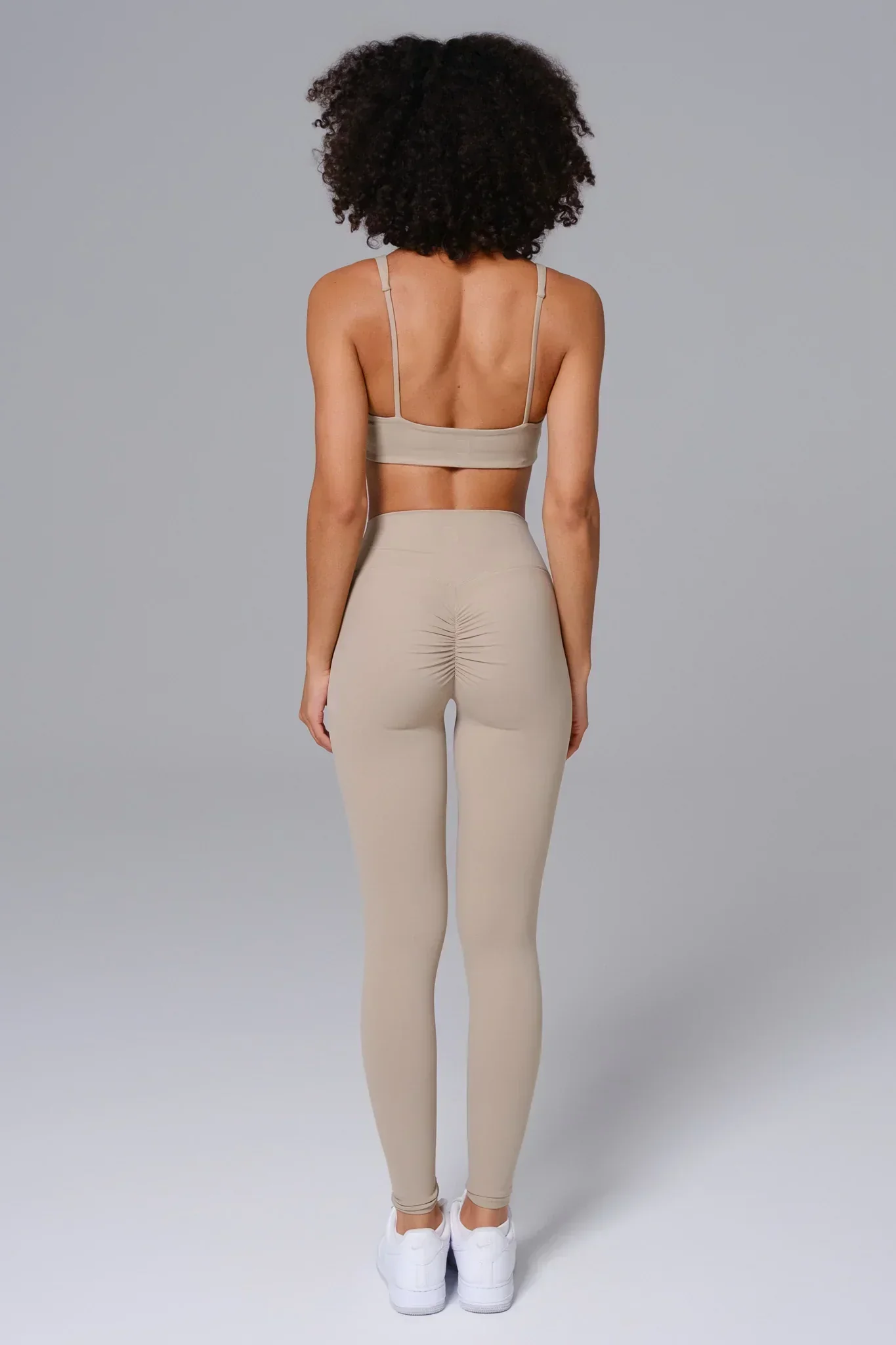 Camila Sports Bra - Almond Tan - Image 4