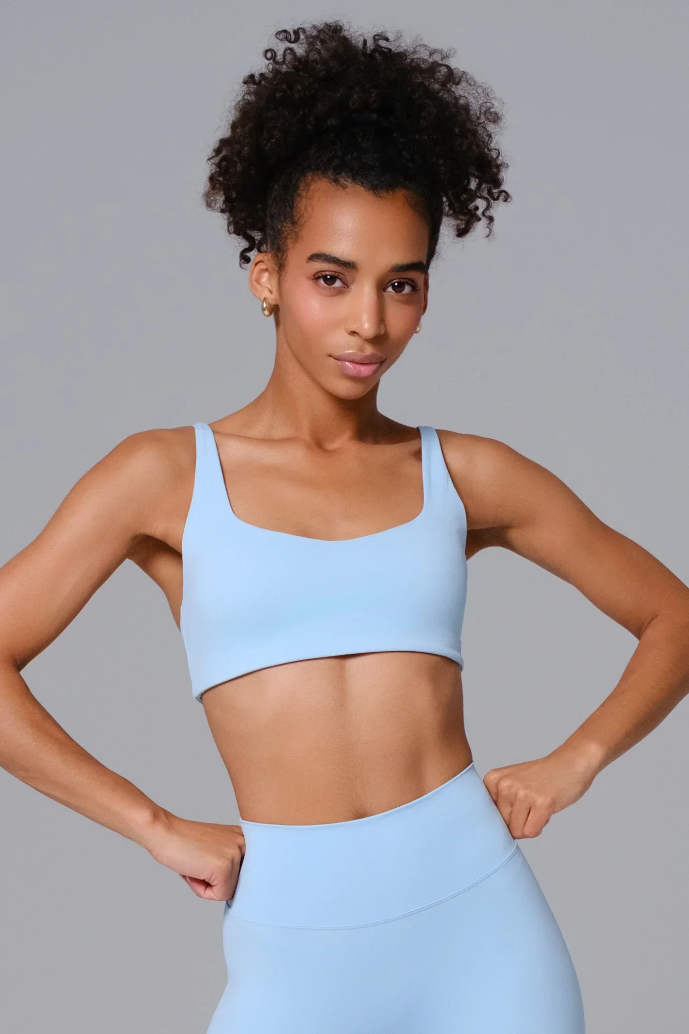 Camila Sports Bra - Crystal Blue