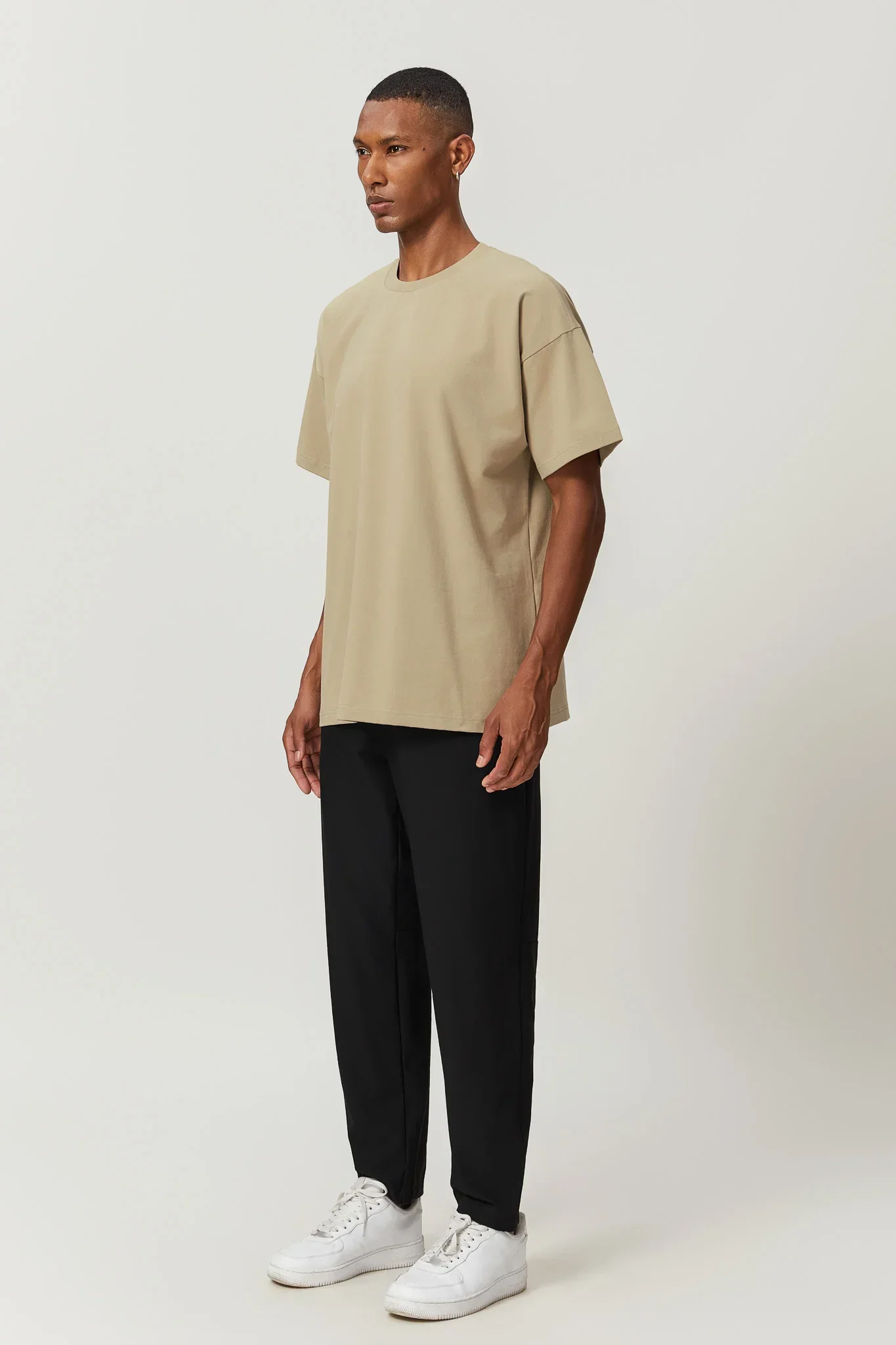 Cotton Jersey T-Shirt - Nude - Image 3
