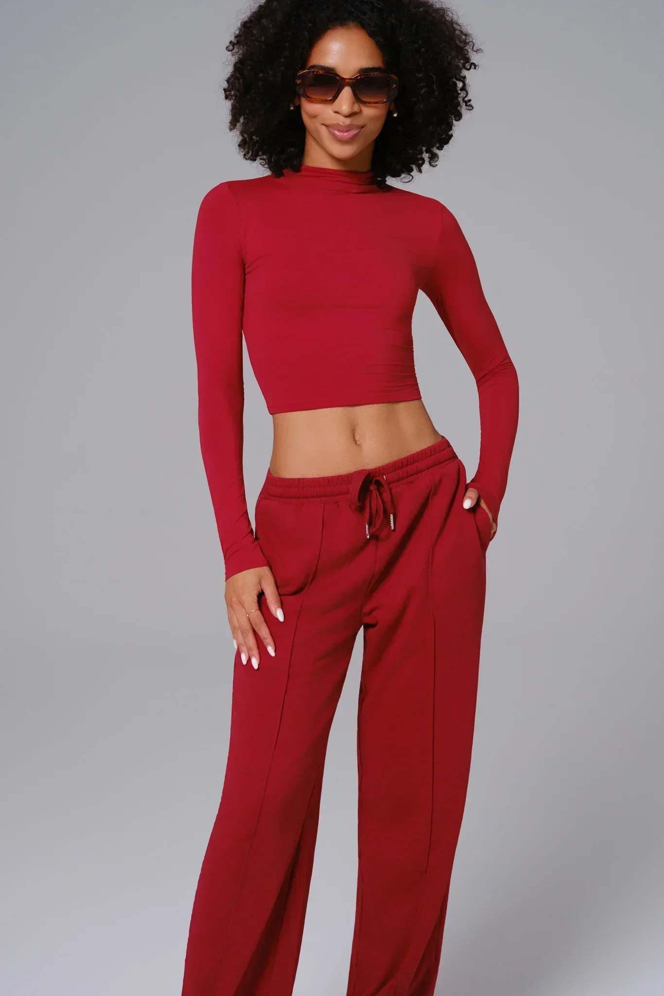 Ellie Sweatpants - Maroon - Image 5