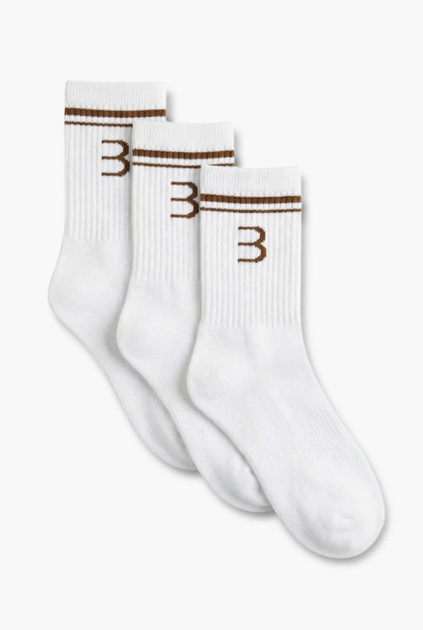 Essential Socks 3-Pack - White/Bronze