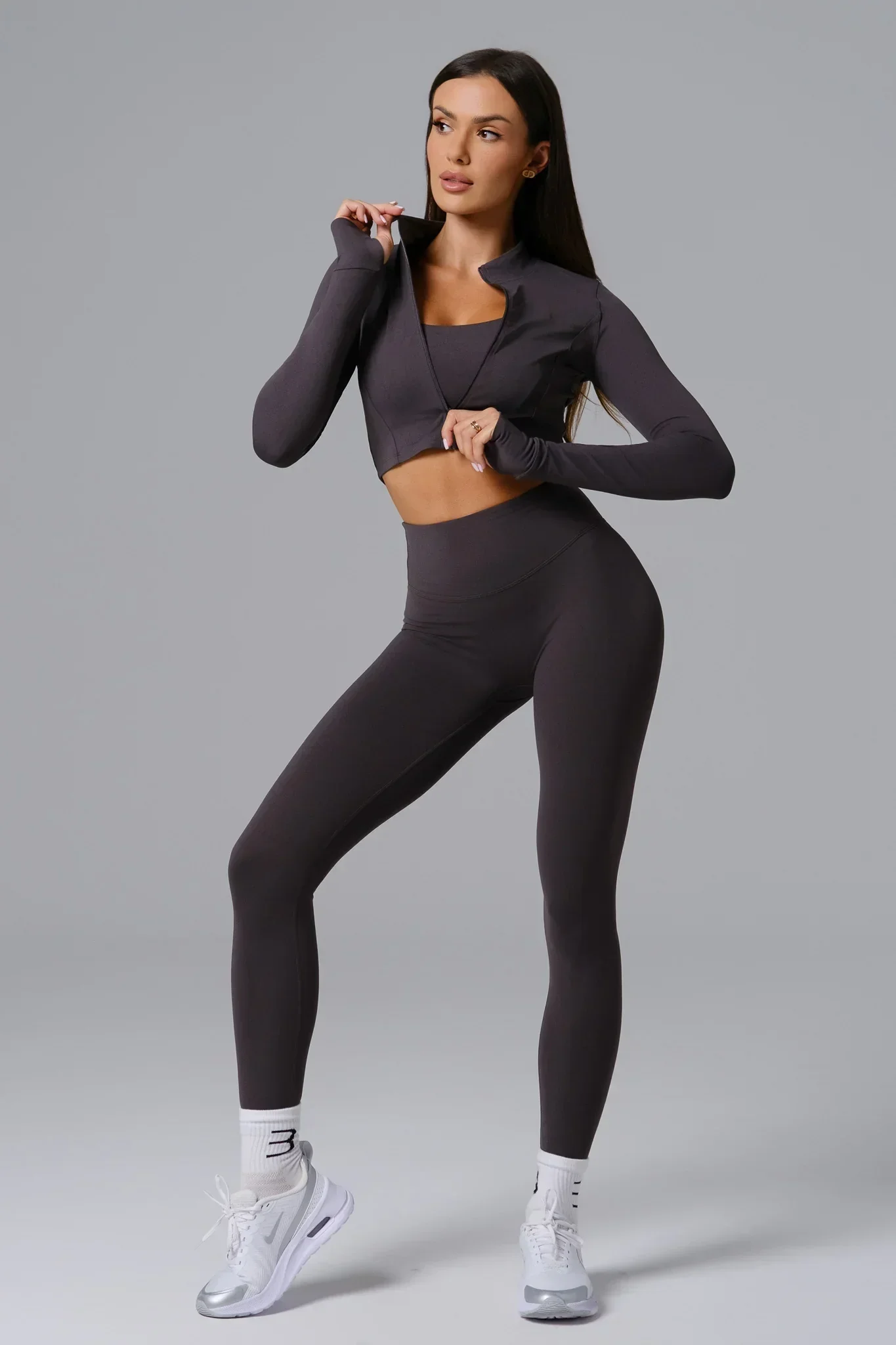 Flex Leggings - Charcoal - Image 7