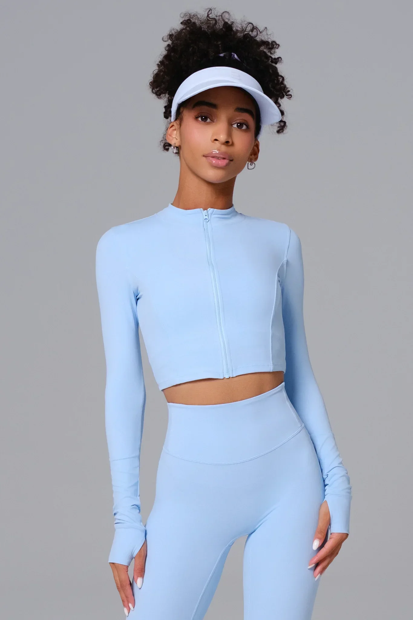 Flex Crop Jacket - Ice Blue