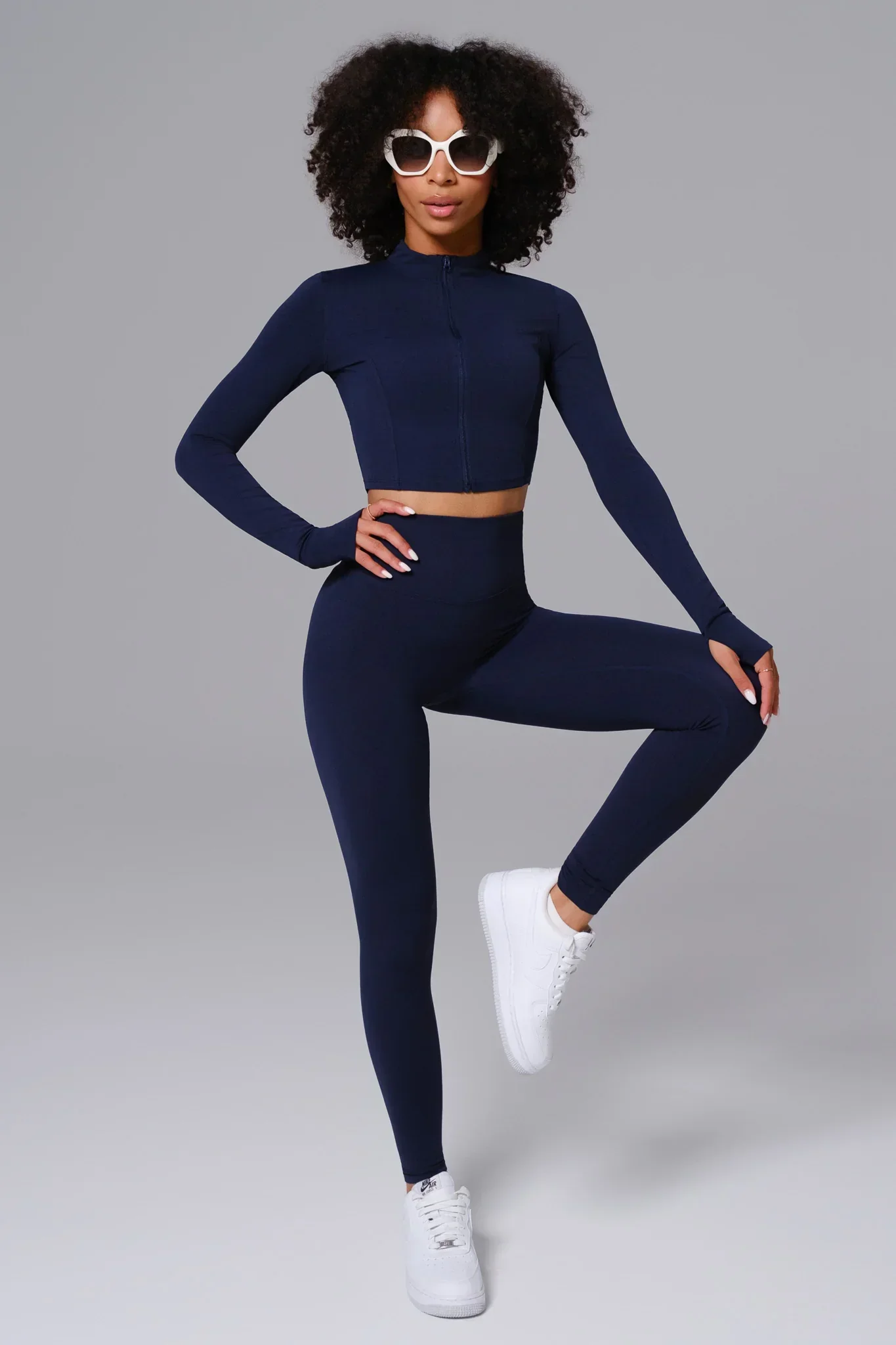 Flex Leggings - Navy - Image 5