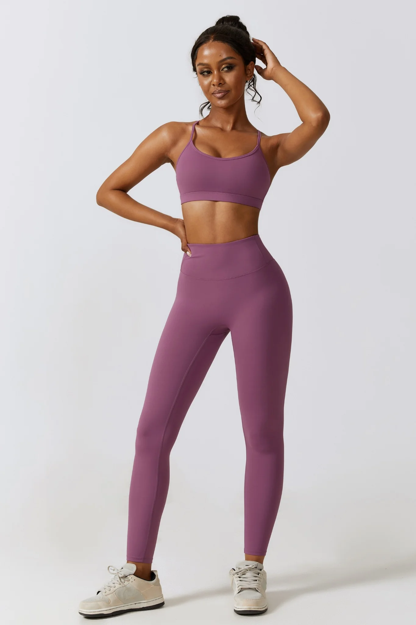 Flex Leggings - Plum (FINAL SALE) - Image 3