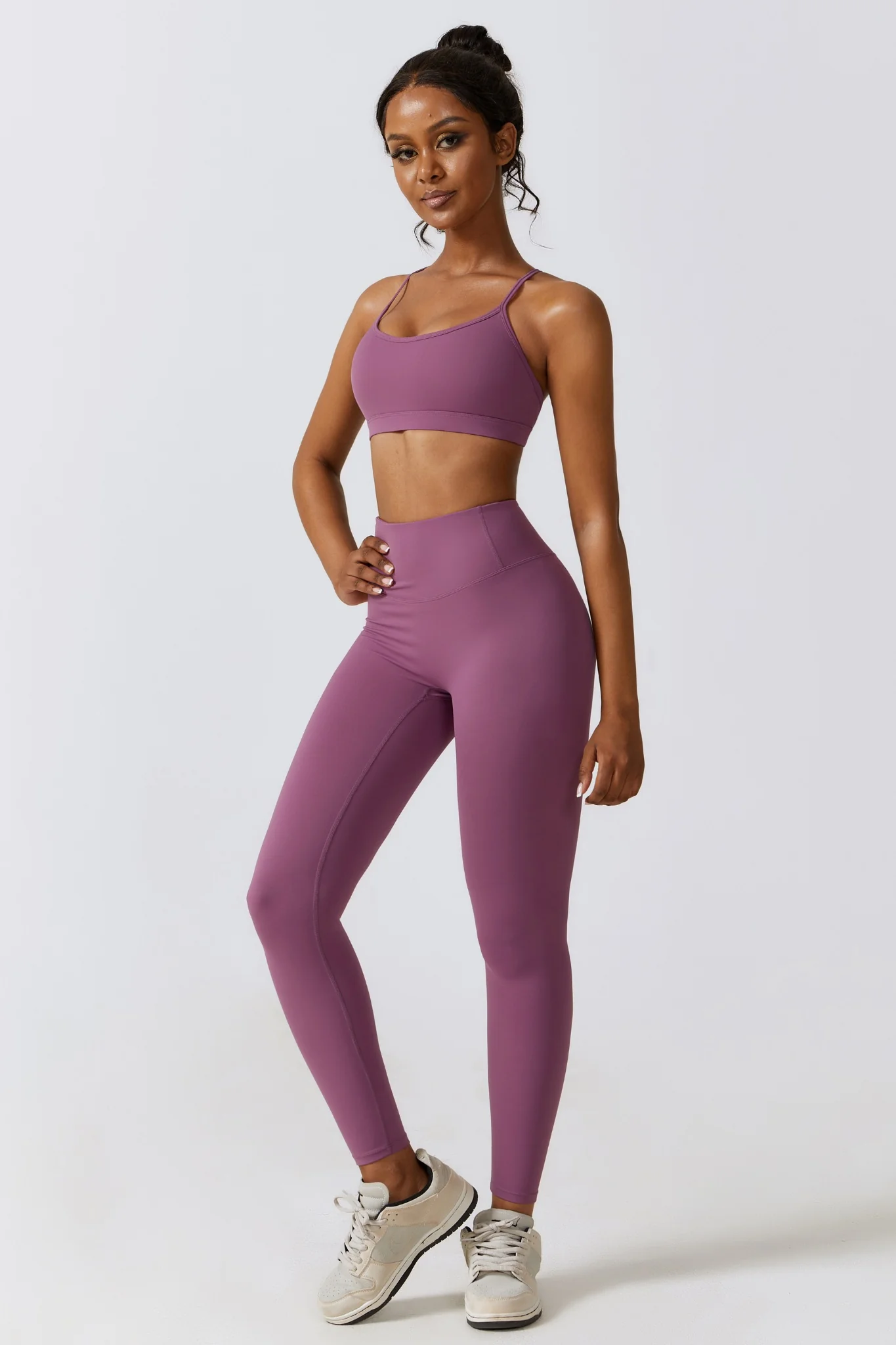 Flex Leggings - Plum (FINAL SALE) - Image 5