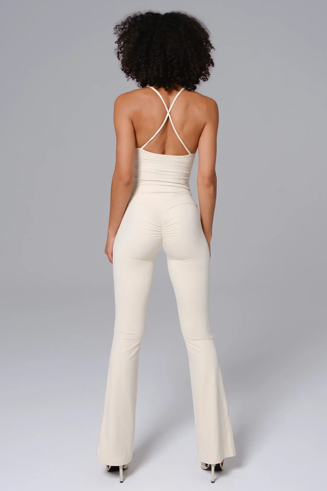 Haven Flare Leggings - Cream - Image 4