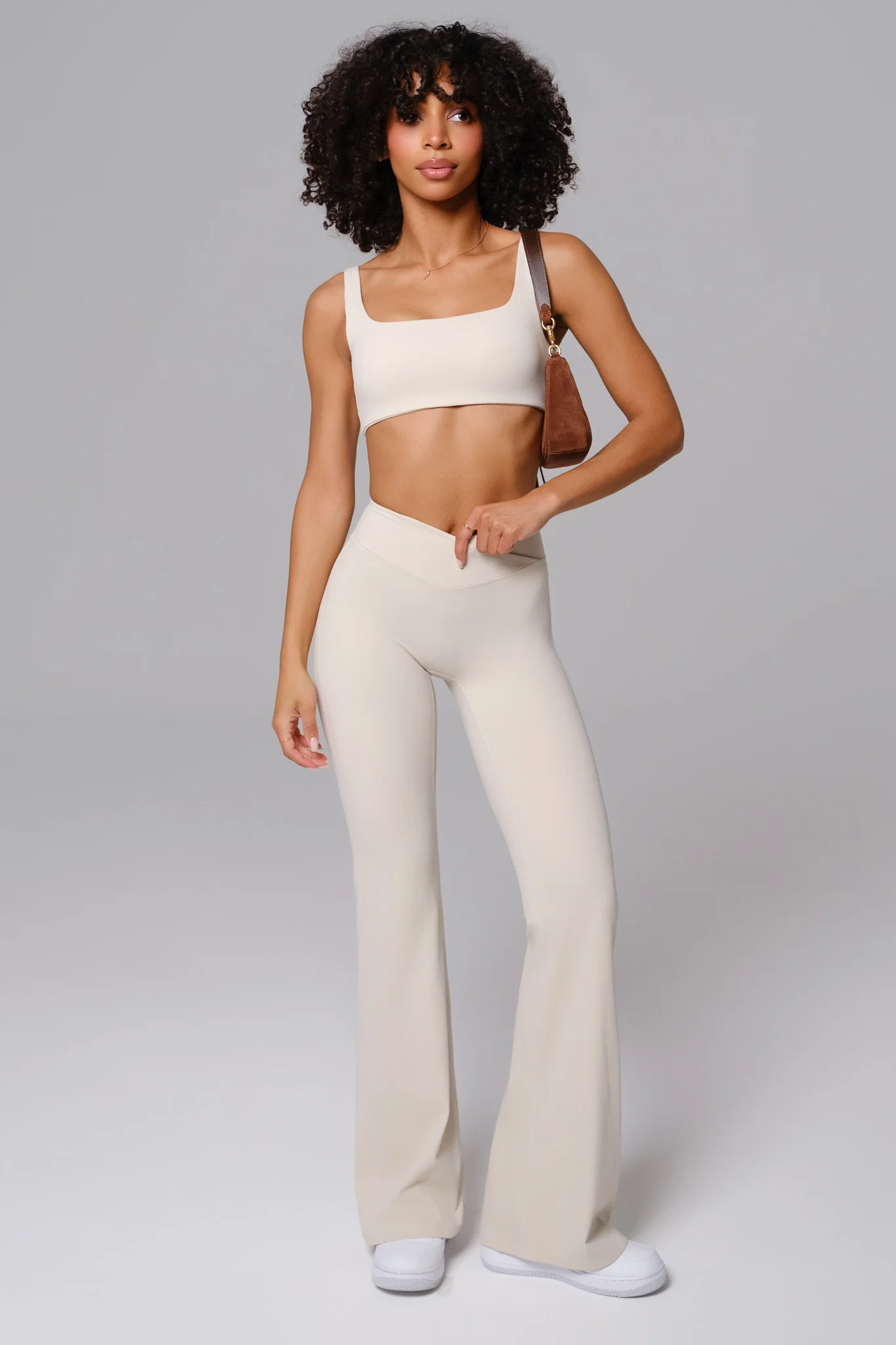 Maeve Flare Leggings - Ivory - Image 3