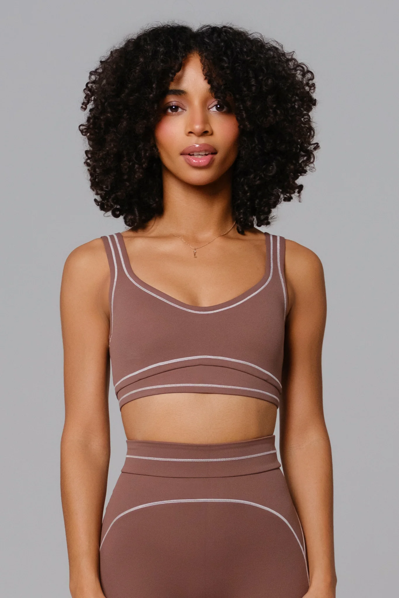 Nadine Shorts Set - Soft Chestnut - Image 4