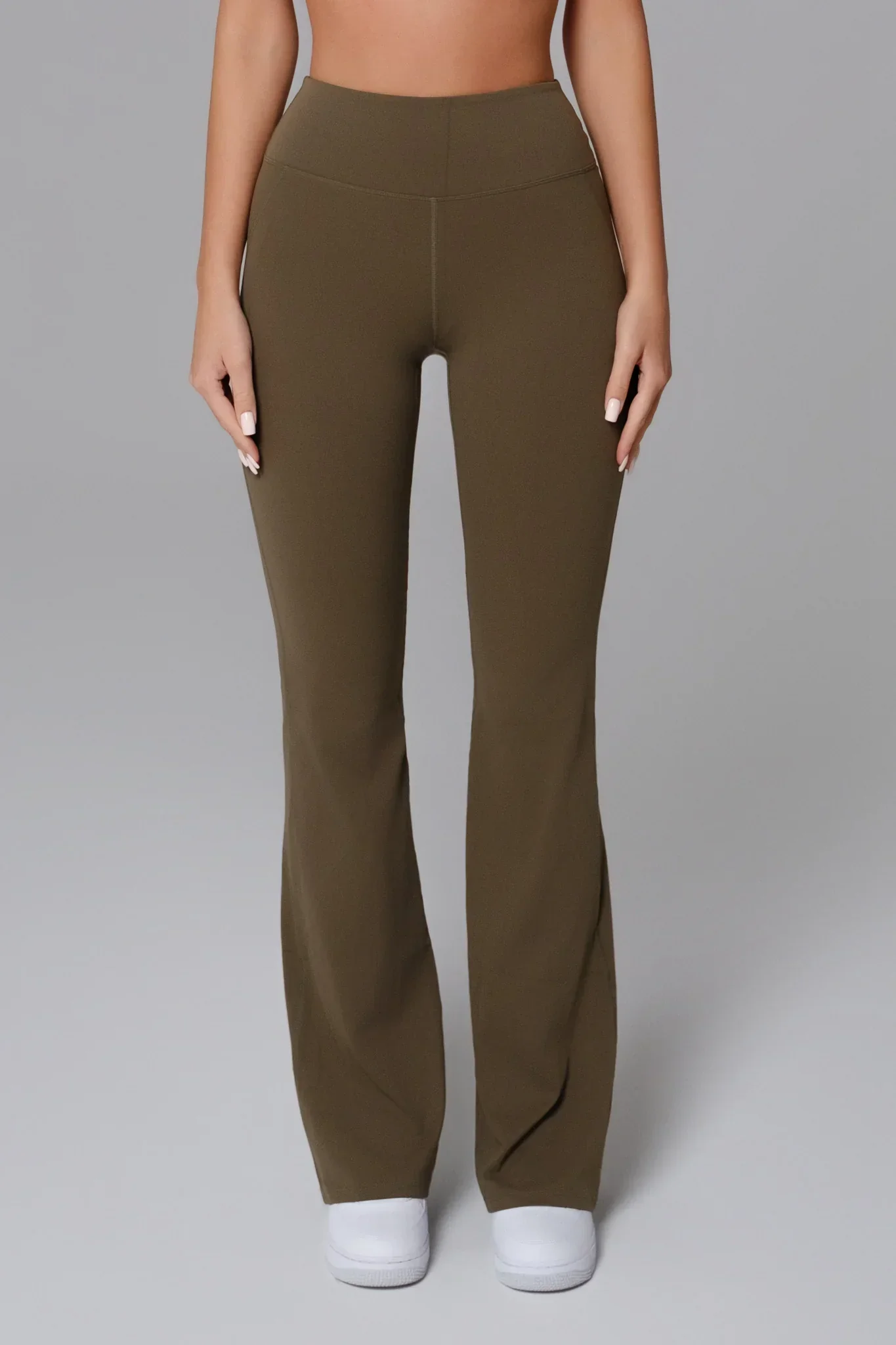 Nicole Flare Leggings - Sagewood - Image 2