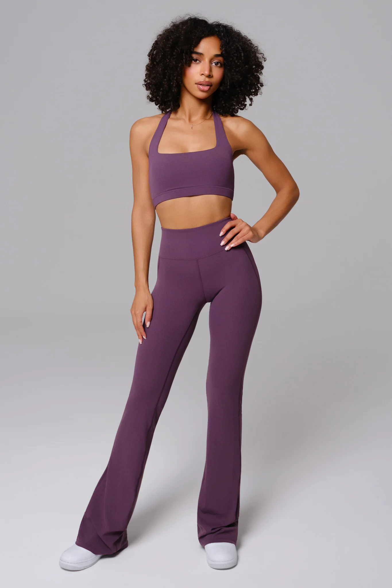 Nicole Halter Sports Bra - Aubergine - Image 3