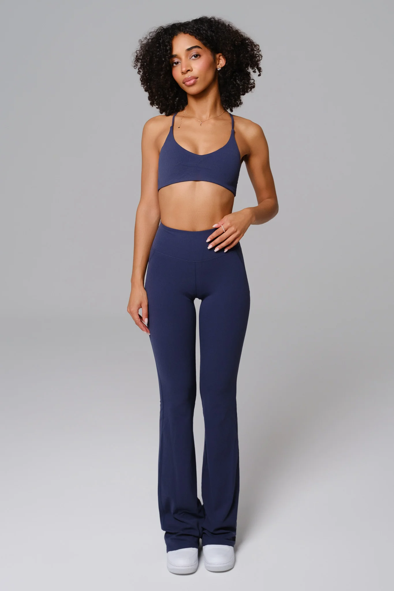 Nicole Strappy Sports Bra - Obsidian Blue - Image 3