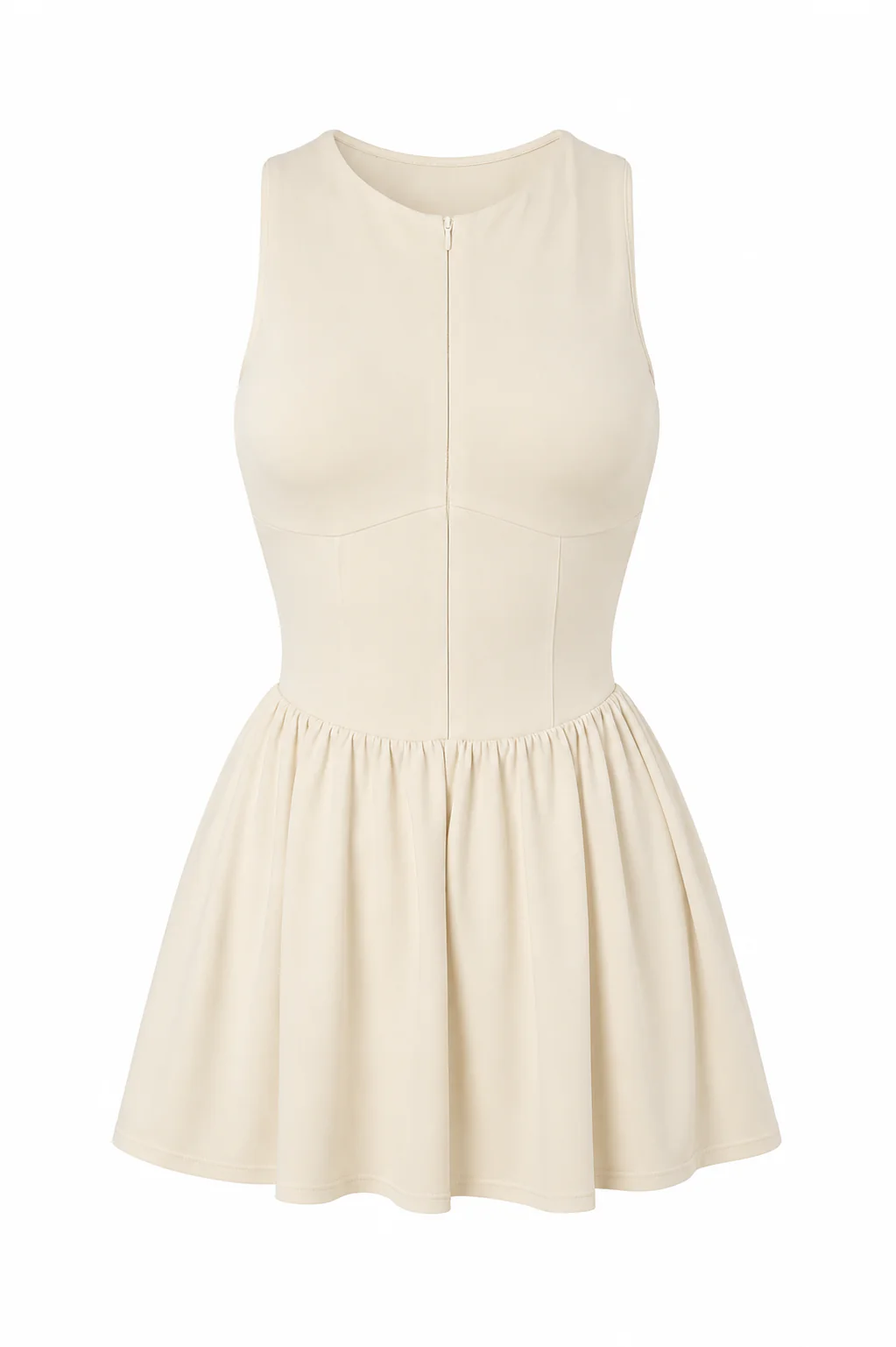 Organic Cotton Tennis Dress - Buttercream - Image 9