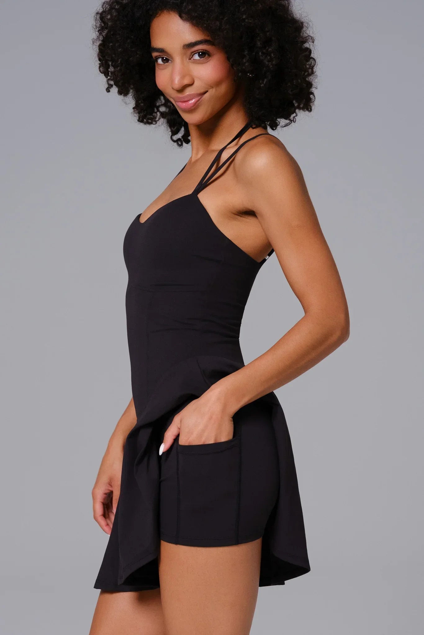 Samantha Mini Dress - Black - Image 5
