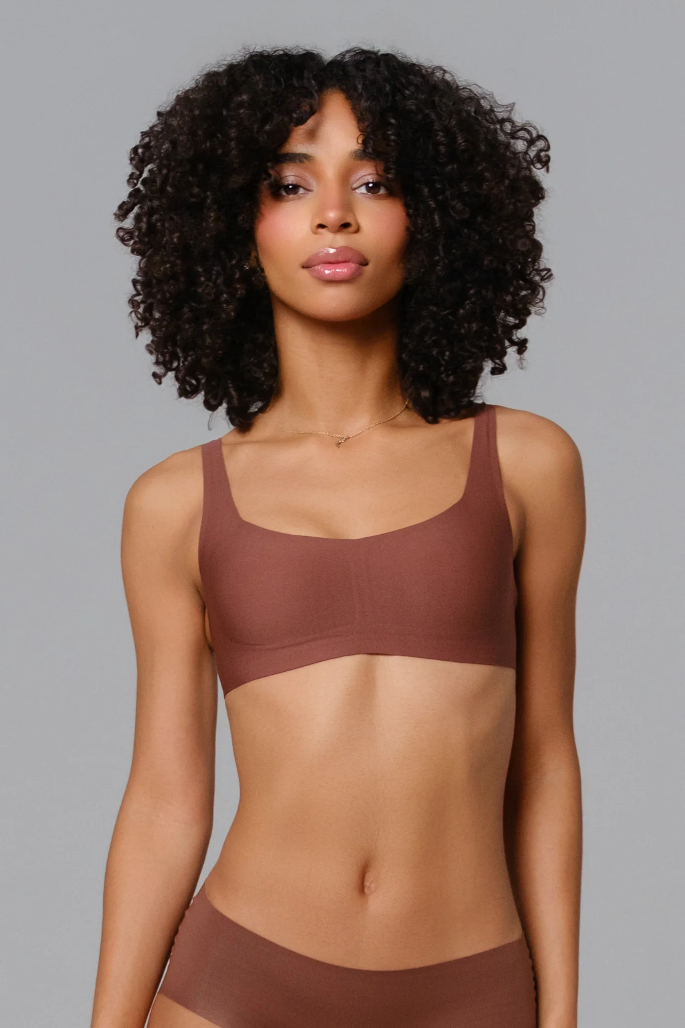 Seamless Scoop Bra - Cocoa