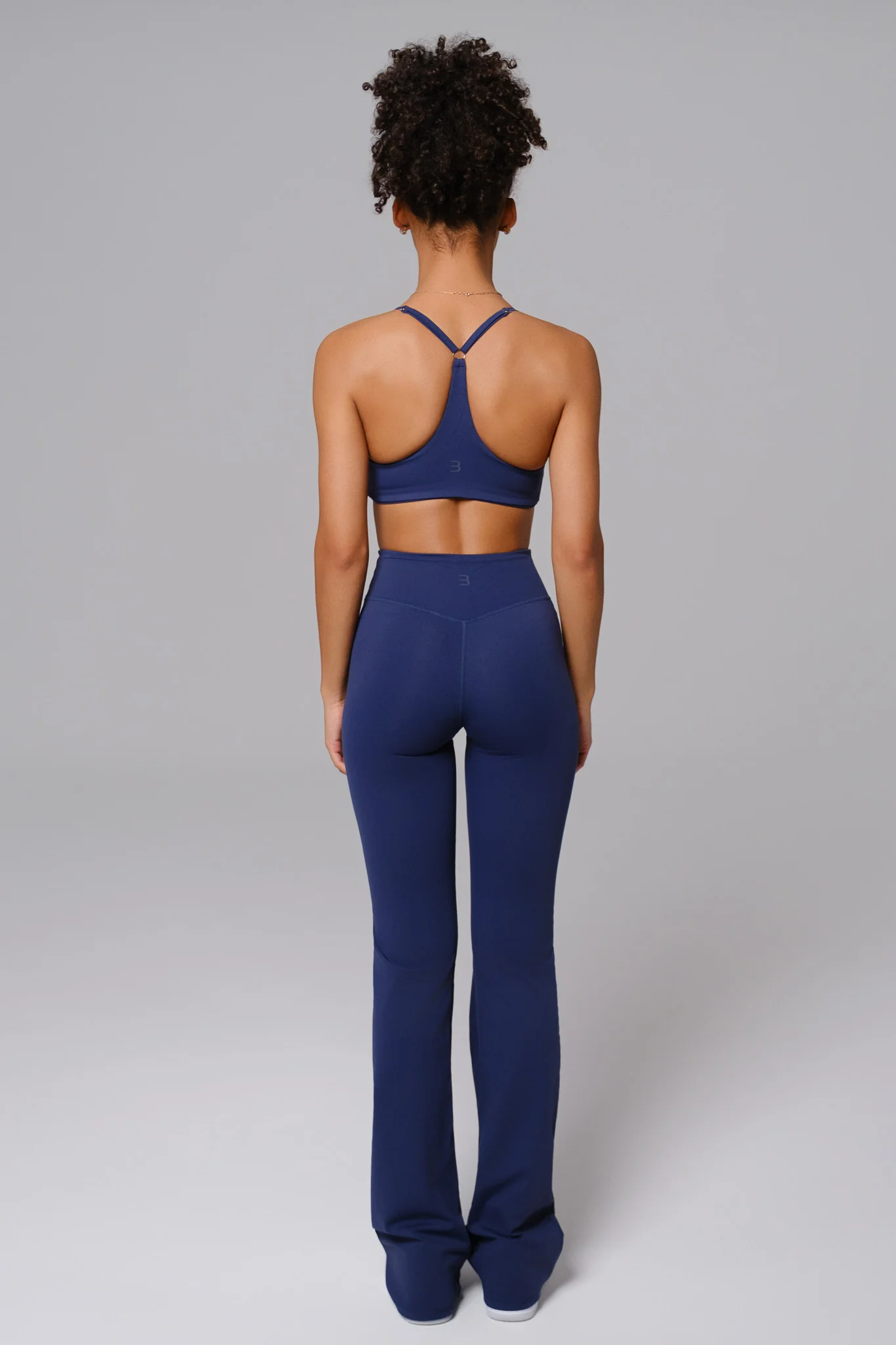Stacey Flare Leggings - Navy - Image 4