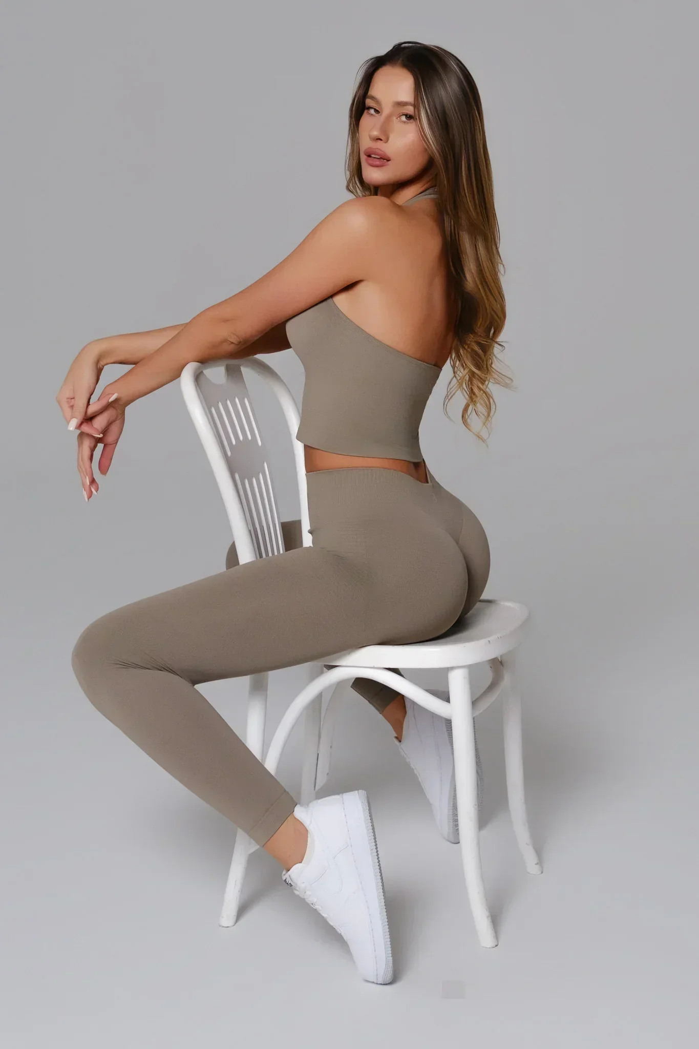 Stella Halter Top - Grullo Brown - Image 7