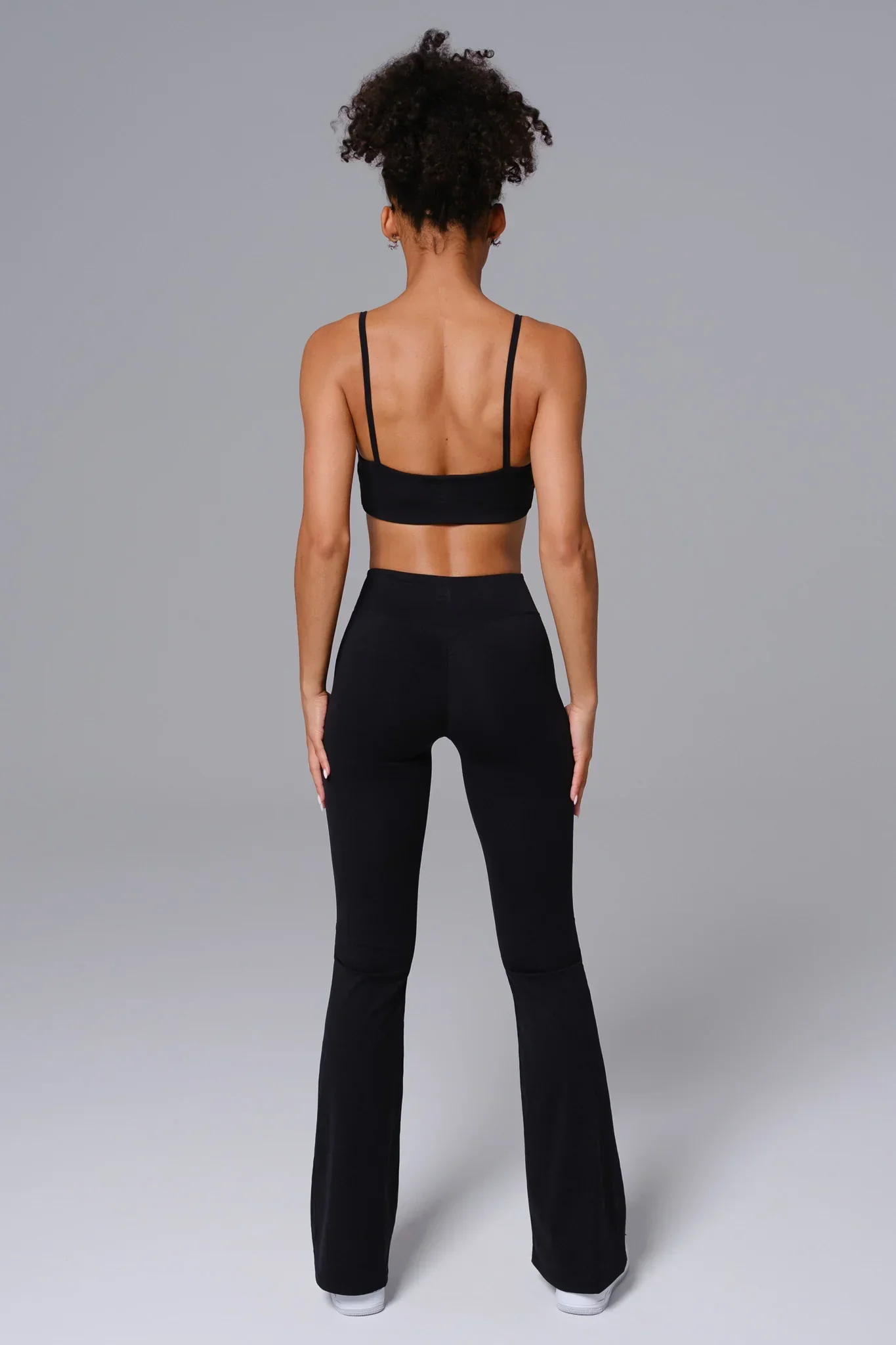 Zoe Flare Leggings - Black - Image 4